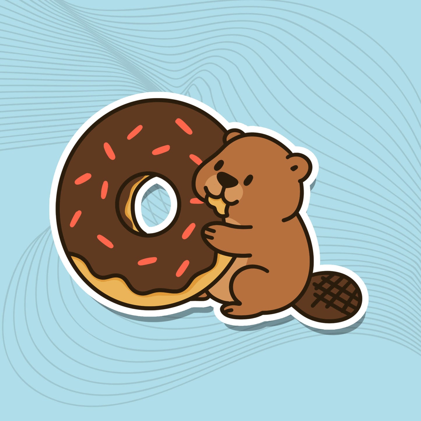 Donut bubbles - die-cut stickers