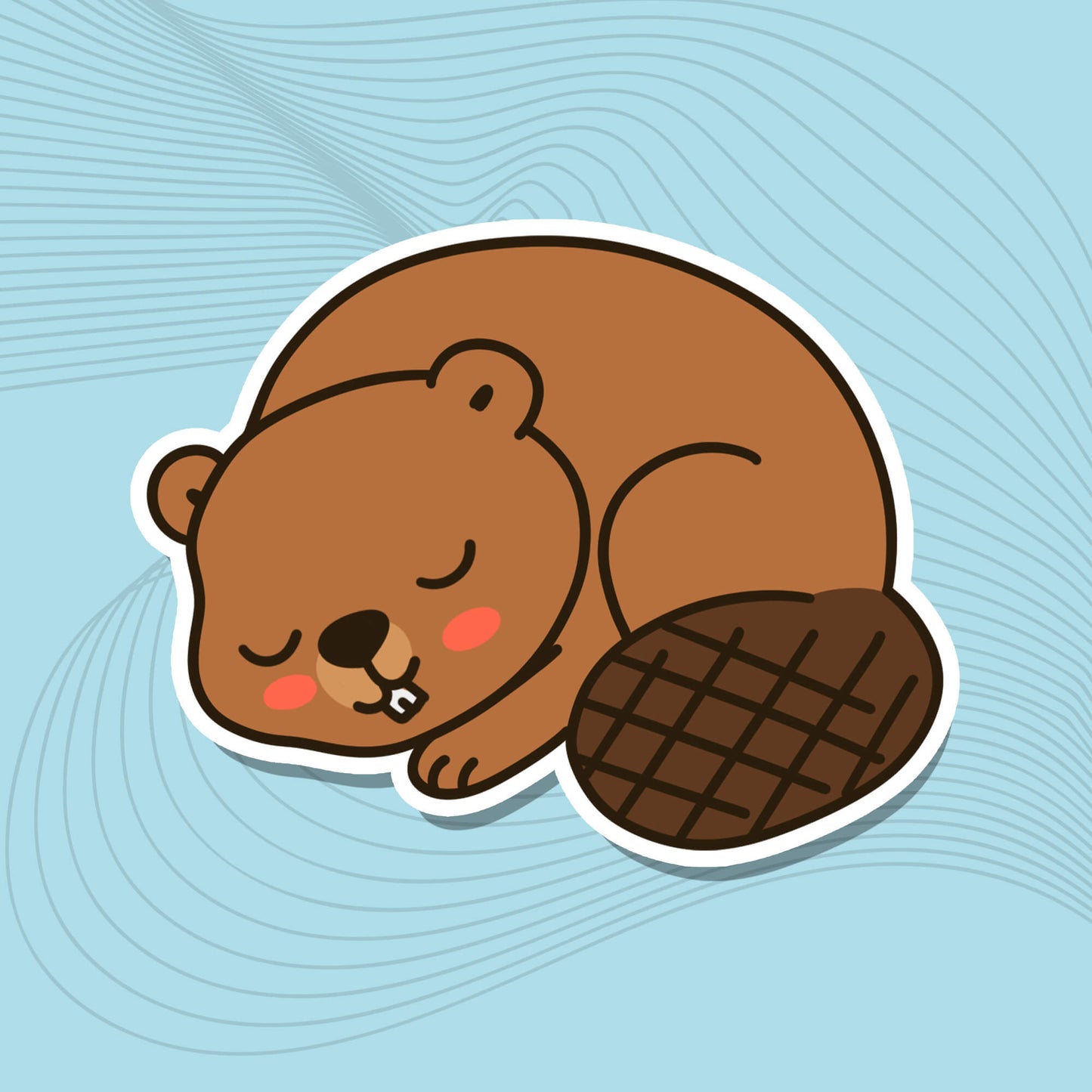 Sleepy Bubbles – Die-Cut-Sticker