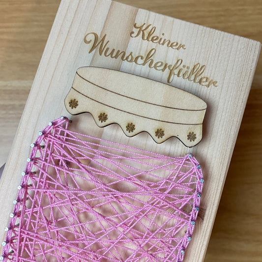 Wunscherfüller - Geldgeschenk Fadenbild