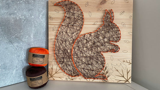 Squirrel - String art pattern