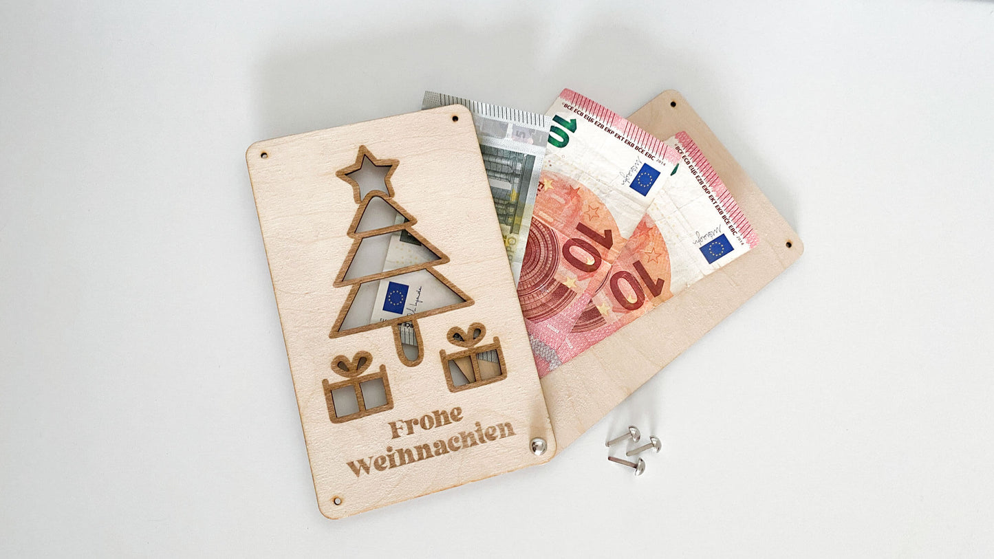 Merry Christmas - Wooden Card