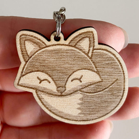 Sleeping fox - Keychain