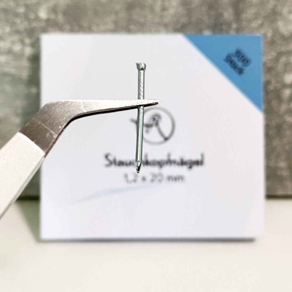 Upsetting head wire nail Ø 1.2 mm x 20 mm galvanized