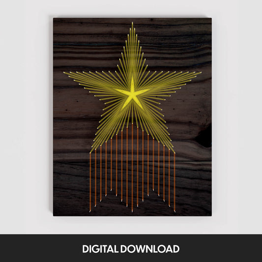 Shooting Star (Abstract) - Thread Picture Template