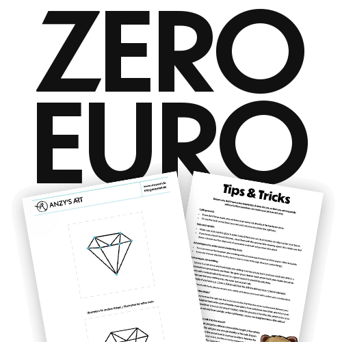 Diamond - string art template