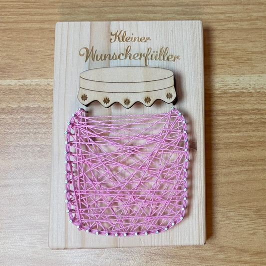 Wunscherfüller - Geldgeschenk Fadenbild