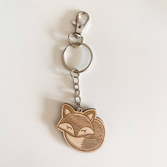 Sleeping fox - Keychain