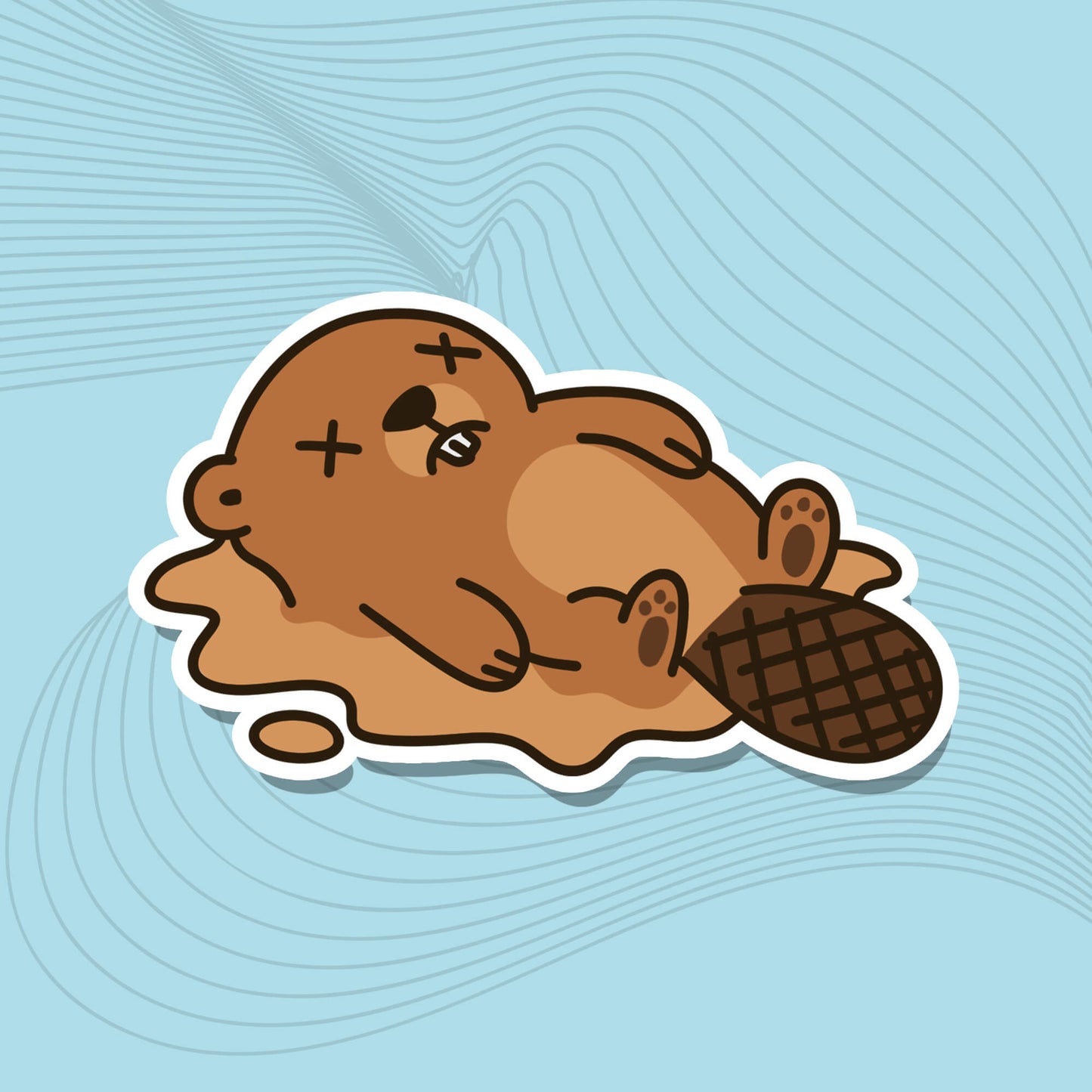 Melted bubbles - die-cut stickers