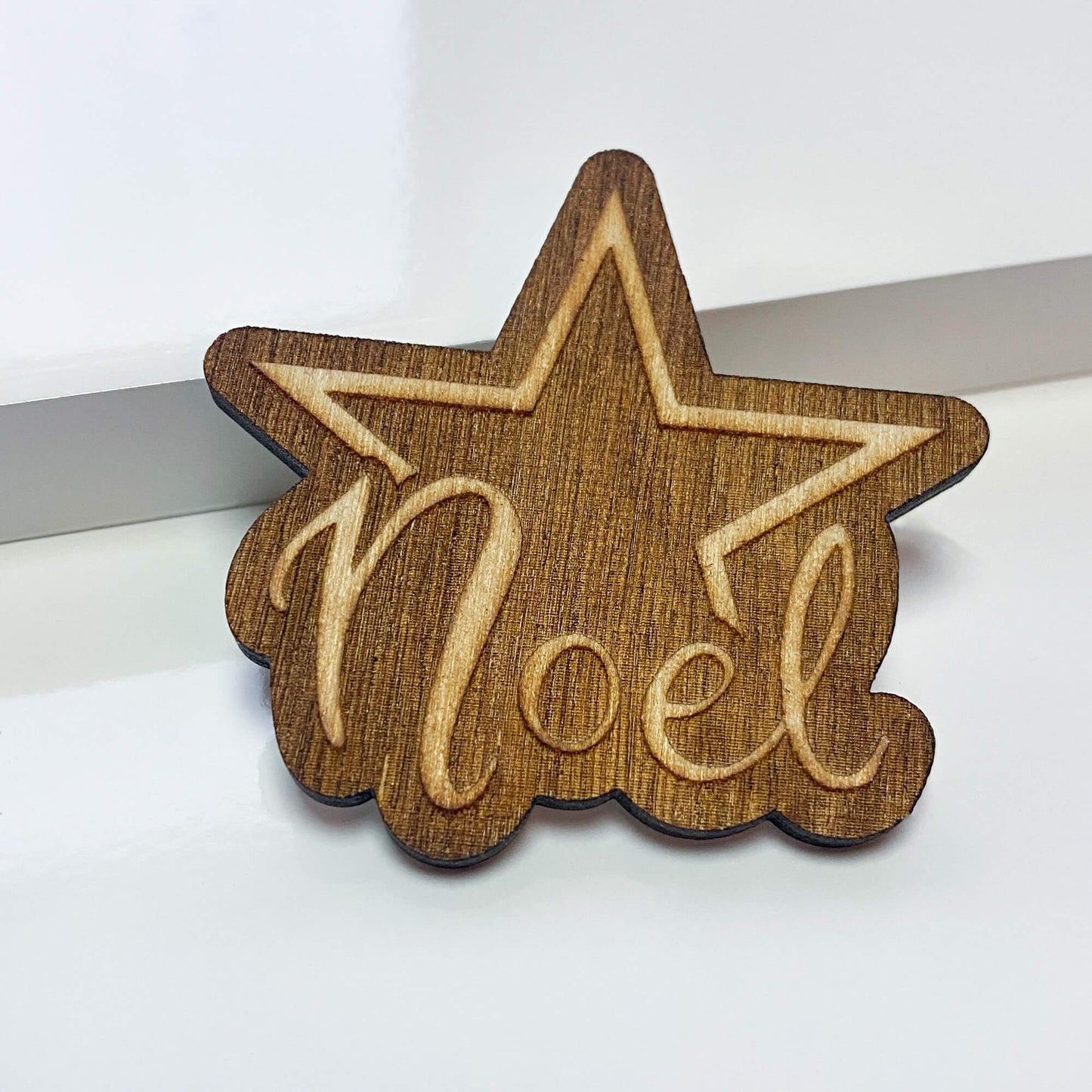 Custom wooden pin - custom shape & engraving for your idea