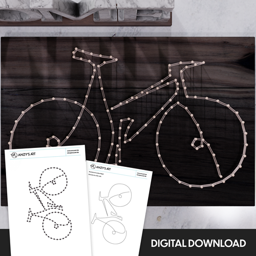 Bicycle (Lineart) - String art Template