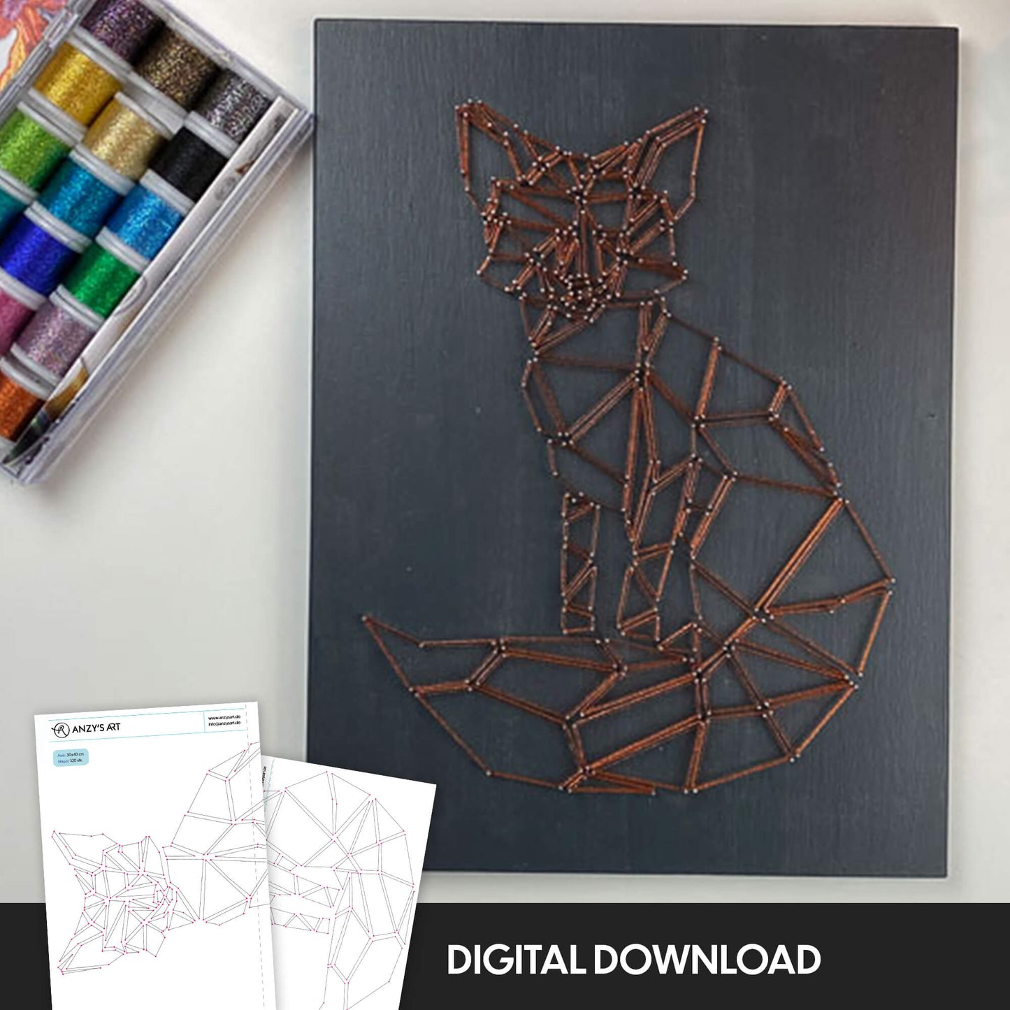Baby romper - String art template