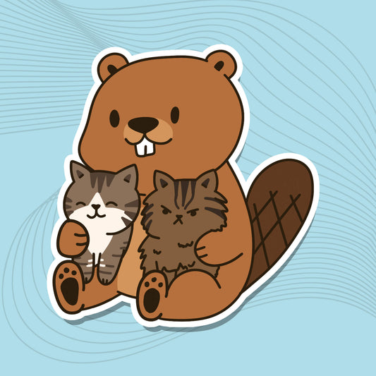 Bubbles mit Katzen –  Die-Cut-Sticker