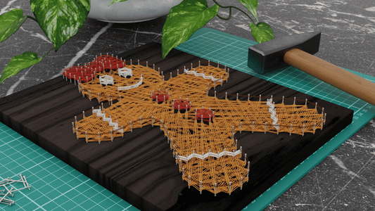 Baby romper - String art template