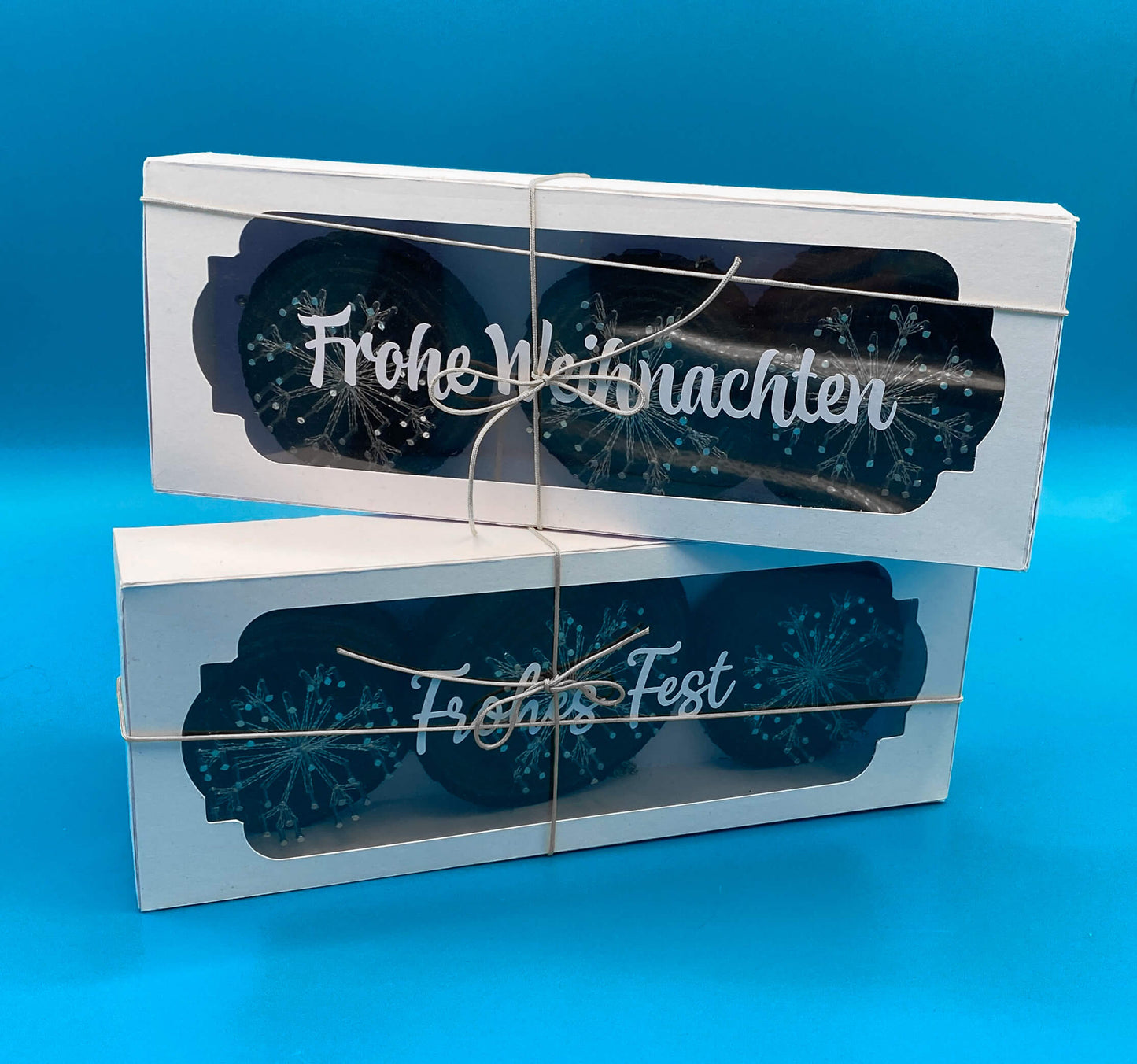 Mini Schneeflocken 3-Set - Tannenbaum Anhänger