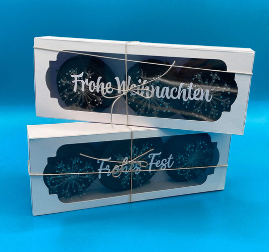 Mini Schneeflocken 3-Set - Tannenbaum Anhänger