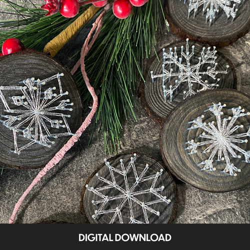 Mini Snowflakes - Thread Picture Template Set