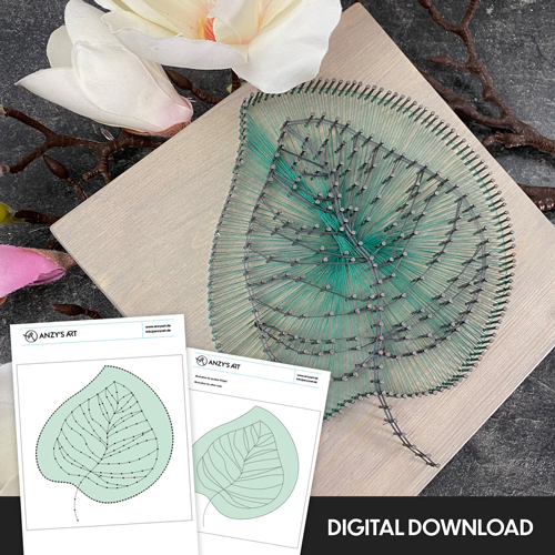 Monstera Leaf - Stringart Template