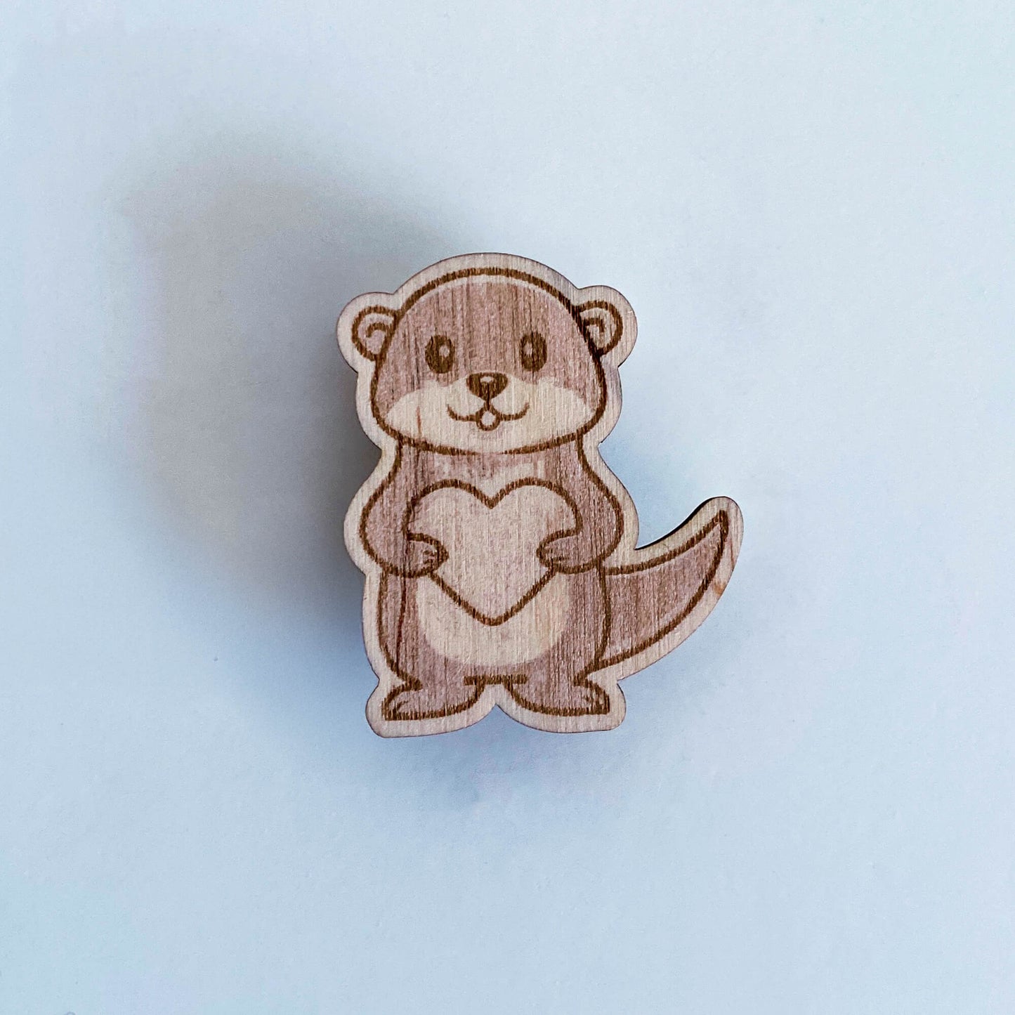 Otter with heart - Keychain
