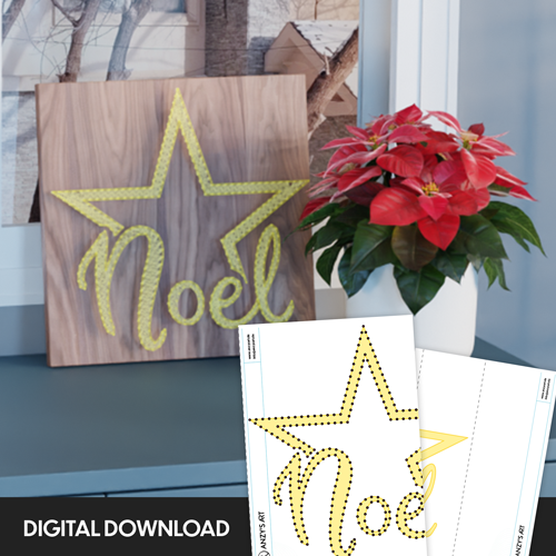 Star Noel - Thread Picture Template