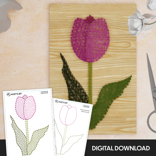 Tulip - String art pattern